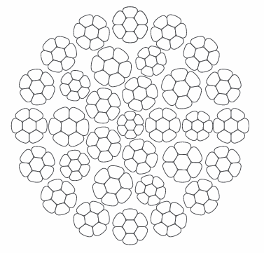32x7 rotation resistant and compacted hoist rope